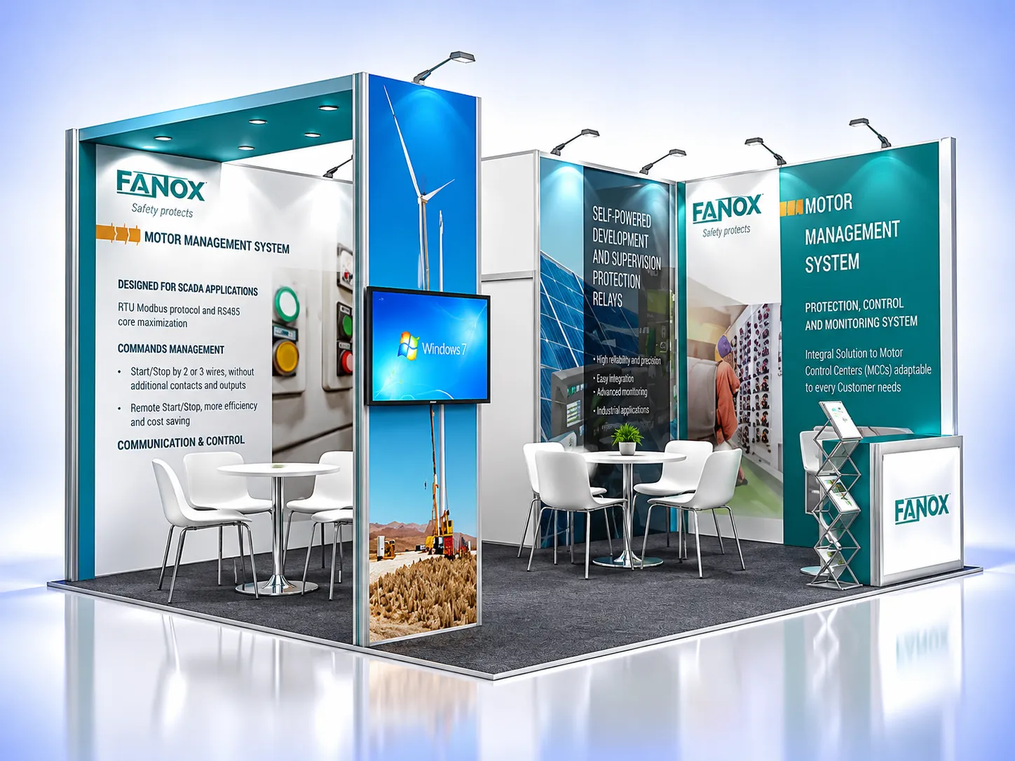 Stand modular personalizado para ferias - Trazo 3D Quito